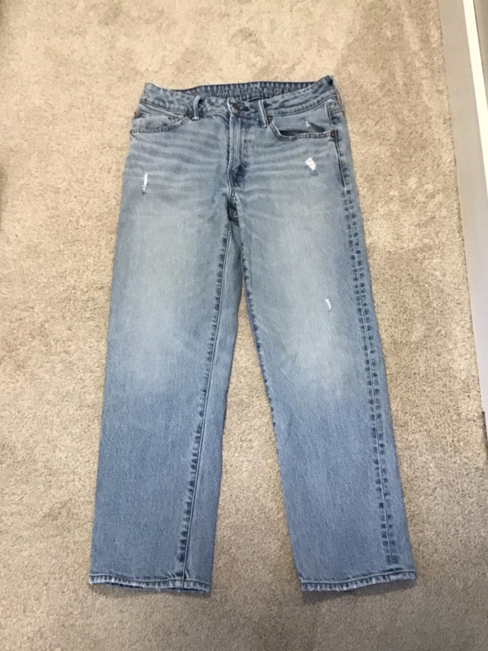 American Eagle Outfitters Light Blue Easy Flex Straight Jeans